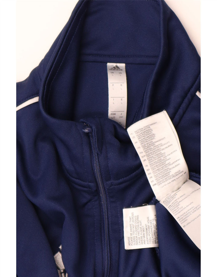 ADIDAS Haut de survêtement Aeroready pour hommes, pull à col zippé, grand, bleu marine