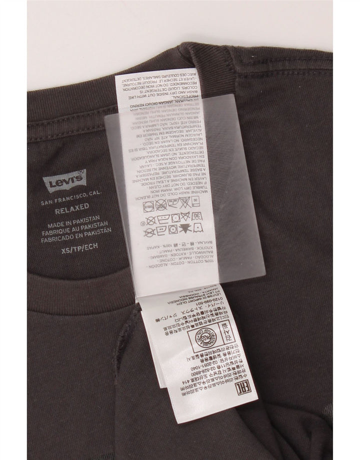 Levi's T-Shirt Relaxed Graphic Top XS Homme Gris Coton