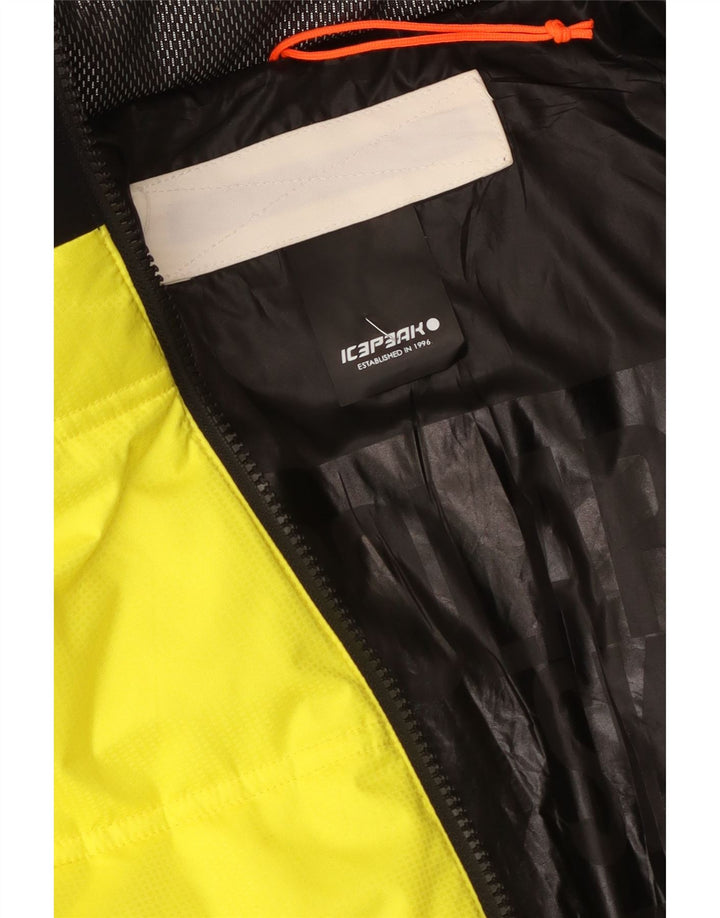 Icepeak Veste matelassée à capuche pour homme UK 38 Medium Yellow Colourblock