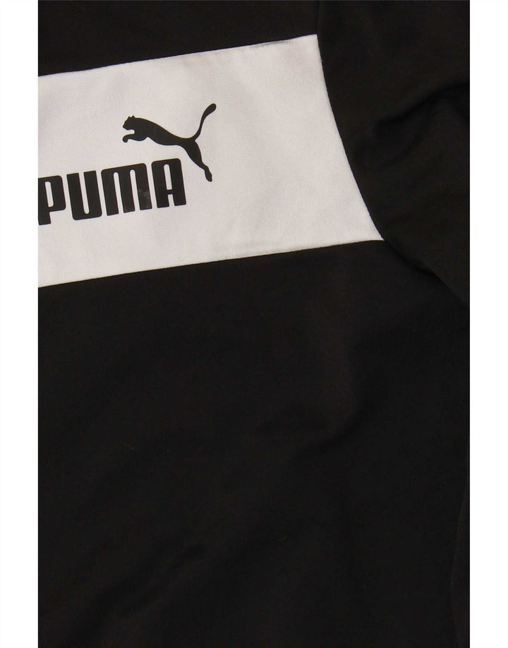 Puma Veste de Survêtement Garçon 11-12 ans Noir Colorblock Polyester