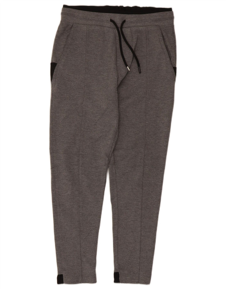 Zara Pantalon de survêtement court pour homme Petit gris Colorblock Polyester