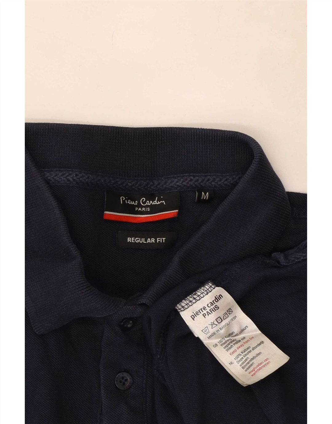Pierre Cardin Polo Regular Fit Homme Bleu Marine Moyen Coton