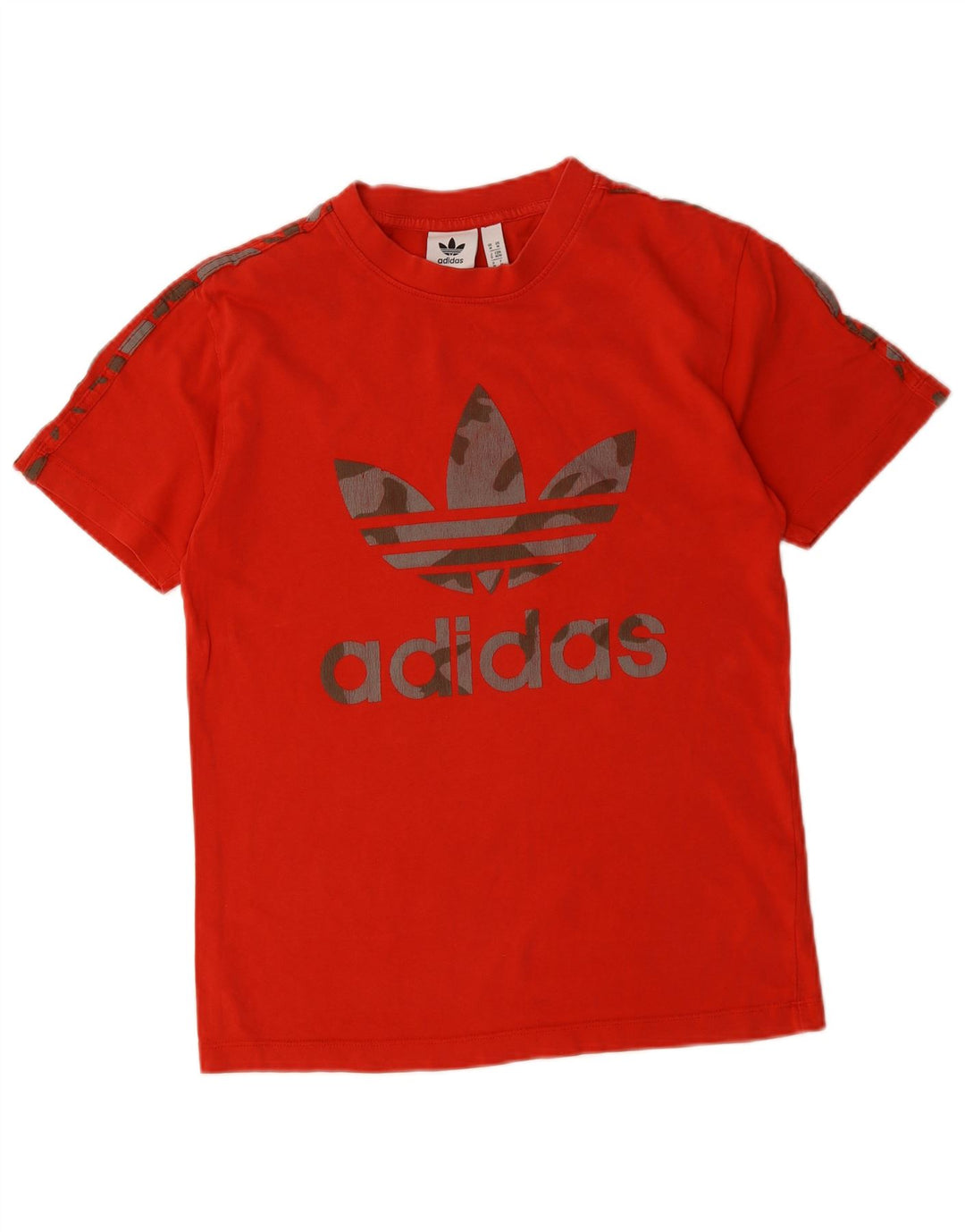 Adidas T-Shirt Graphique Homme Rouge Moyen Coton