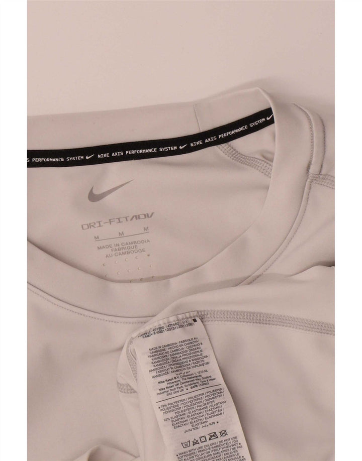 Nike Homme Dri Fit T-Shirt Haut Gris Moyen Polyester