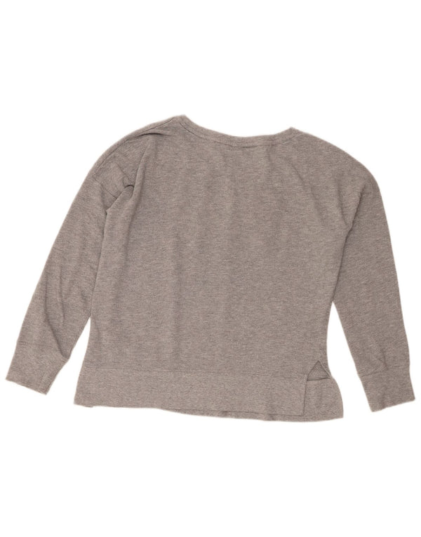 Tommy Hilfiger Sweat-shirt graphique pour femme UK 10 Petit coton gris