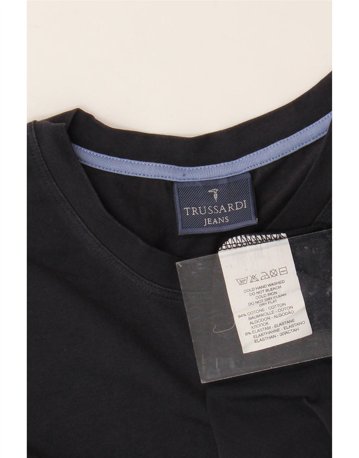 TRUSSARDI JEANS T-Shirt Homme Noir Moyen Coton
