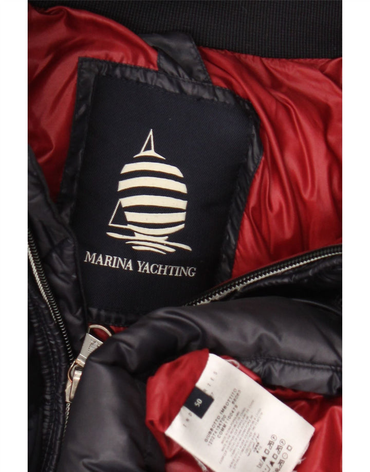 Veste matelassée à capuche pour homme Marina Yachting IT 50 Large en polyamide bleu marine