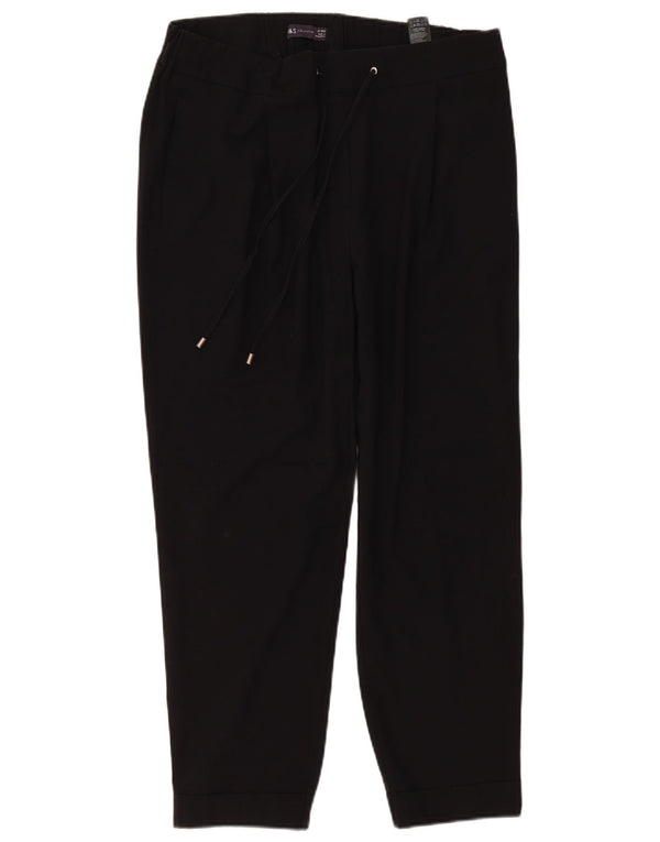 Marks & Spencer Pantalon décontracté fuselé pour femme UK 16 Large W36 L27 Noir
