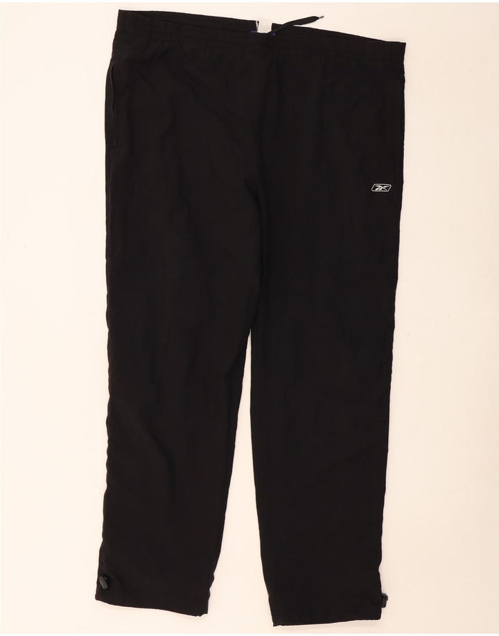 REEBOK Pantalon de Survêtement Homme Large Noir Polyester