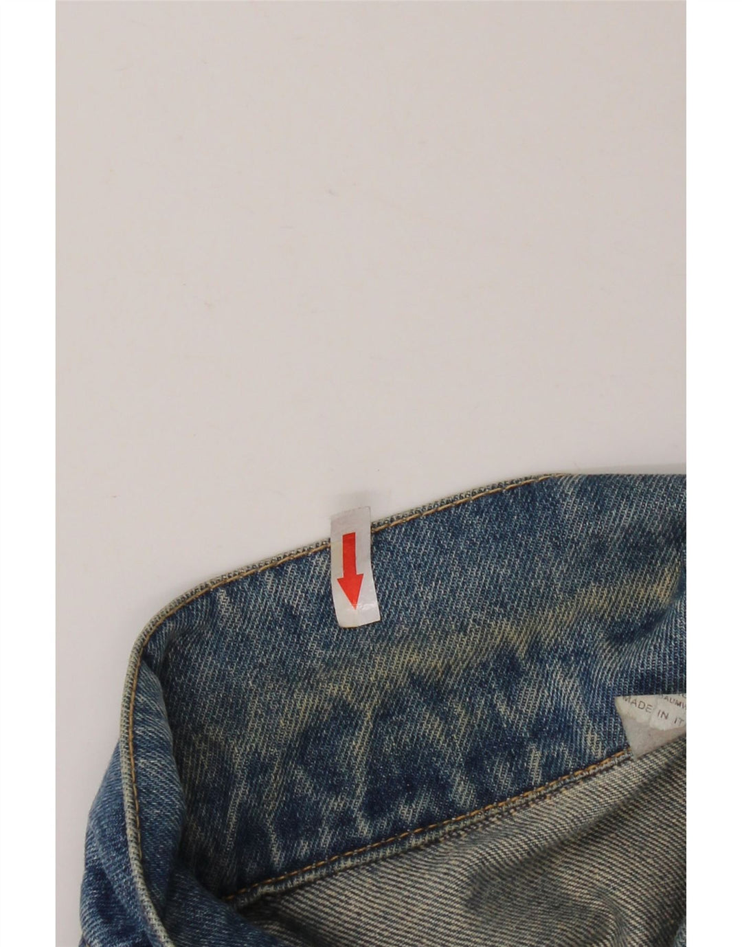 Ritt Veste en jean pour homme UK 40 Large Bleu Coton