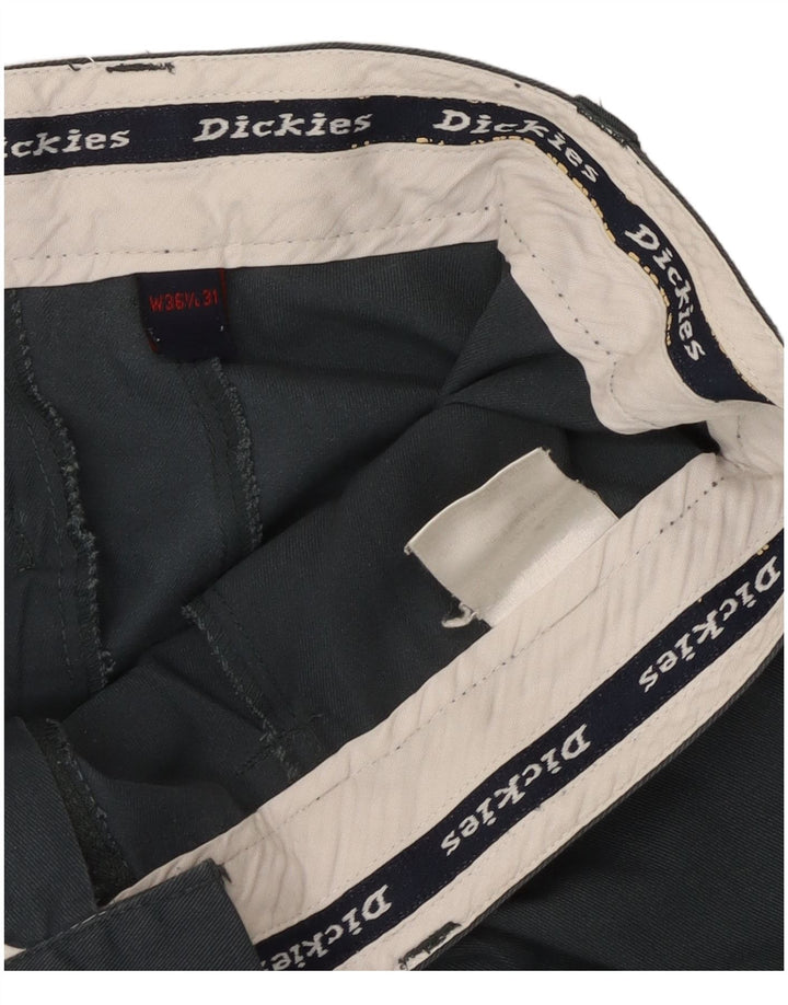Dickies Pantalon de Costume Droit Homme W36 L26 Gris Polyester