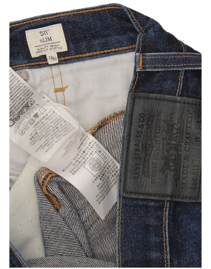 Levi's Jean Slim 511 Homme Bleu W33 L32 Coton