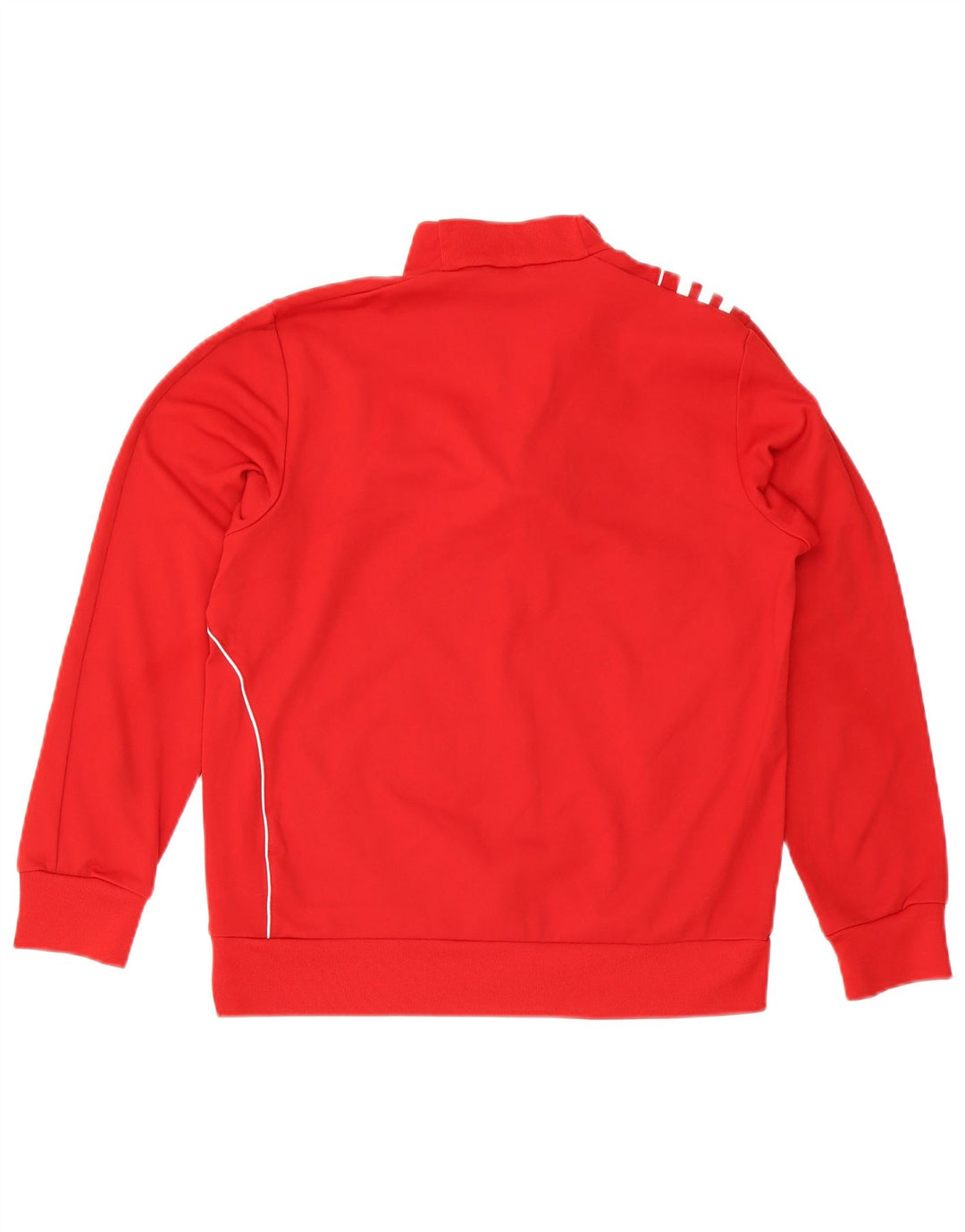 Adidas Sweat-shirt à col zippé pour homme Rouge moyen Polyester