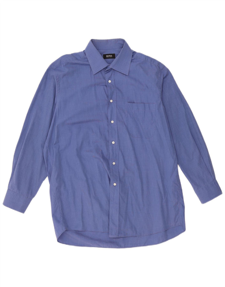 Hugo Boss Chemise Homme Taille 43 17 XL Bleu Coton