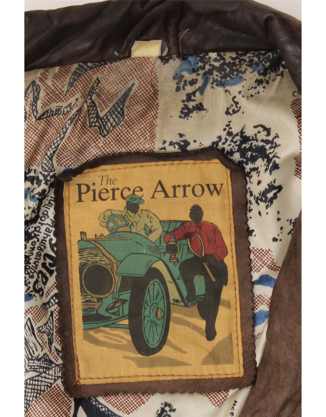 Pierce Arrow Veste en cuir pour homme IT 56 3XL Cuir marron