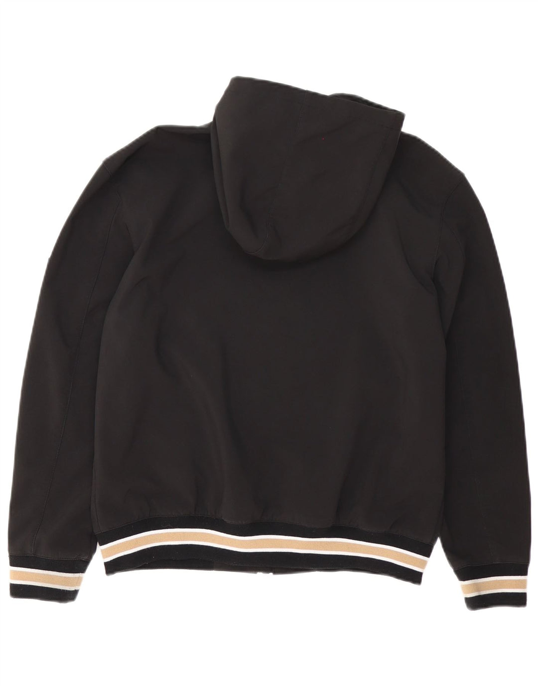 Hugo Boss Veste bomber à capuche pour garçon 13-14 ans Petit Noir Rayé