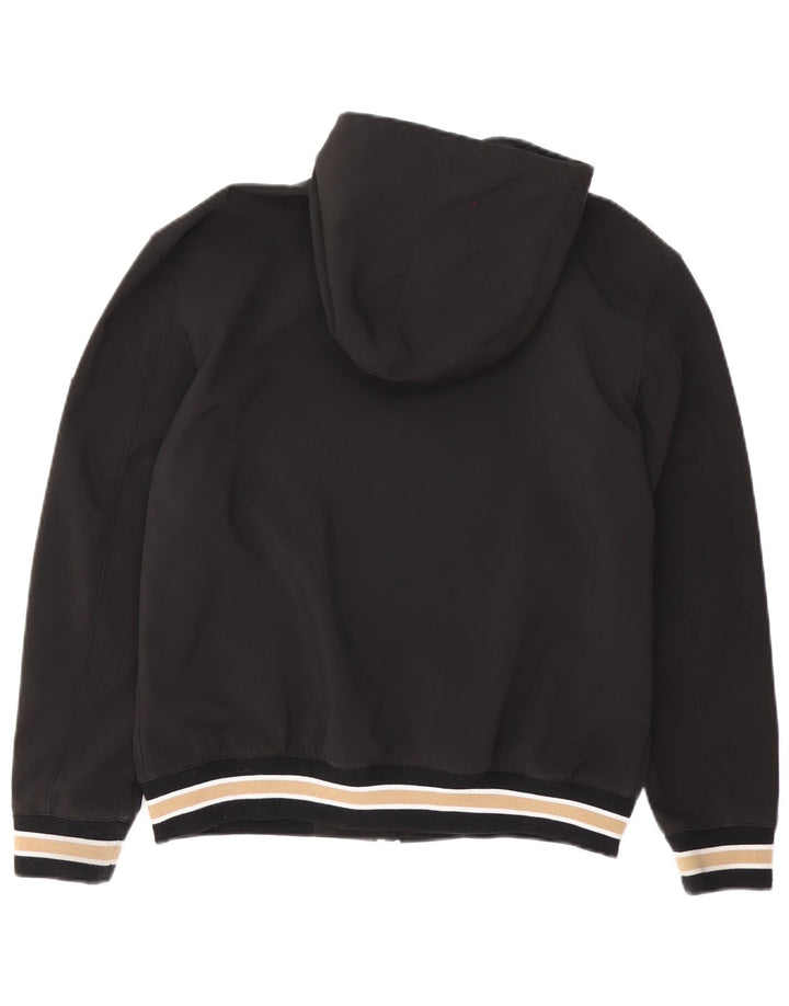 Hugo Boss Veste bomber à capuche pour garçon 13-14 ans Petit Noir Rayé