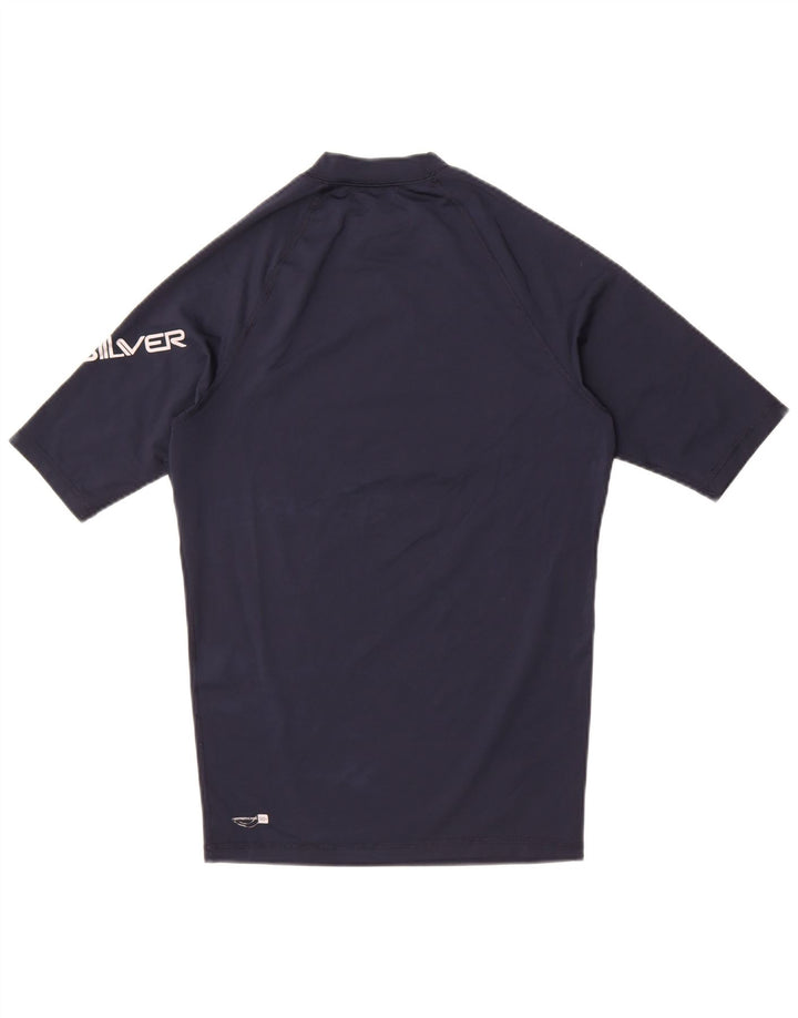 Quiksilver T-Shirt Graphique Homme Bleu Marine Moyen