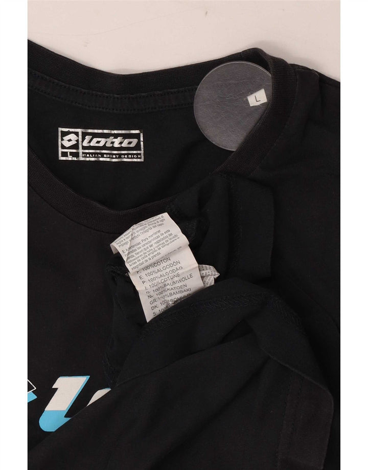 Lotto Débardeur Graphique Homme Grand Noir Coton