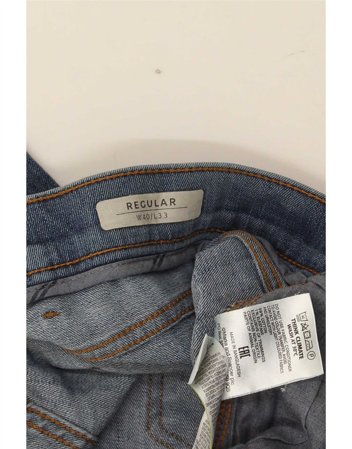 Marks & Spencer Jean droit coupe droite homme W40 L33 bleu coton