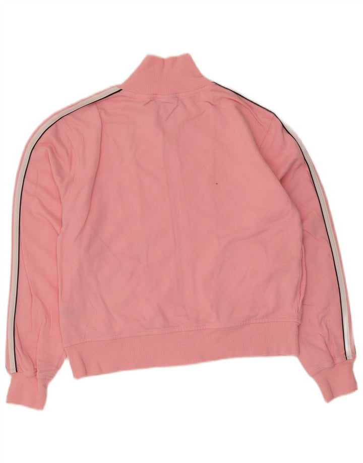 Adidas Veste de survêtement courte pour femme UK 14 Coton rose moyen