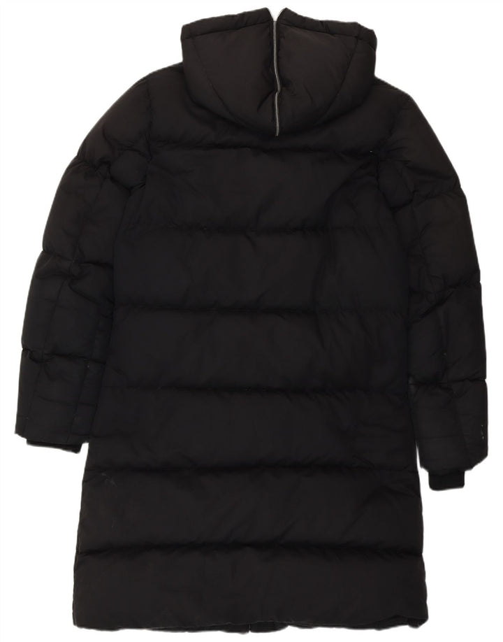 Nike Manteau long à capuche rembourré pour femme UK 8/10 Petit Noir