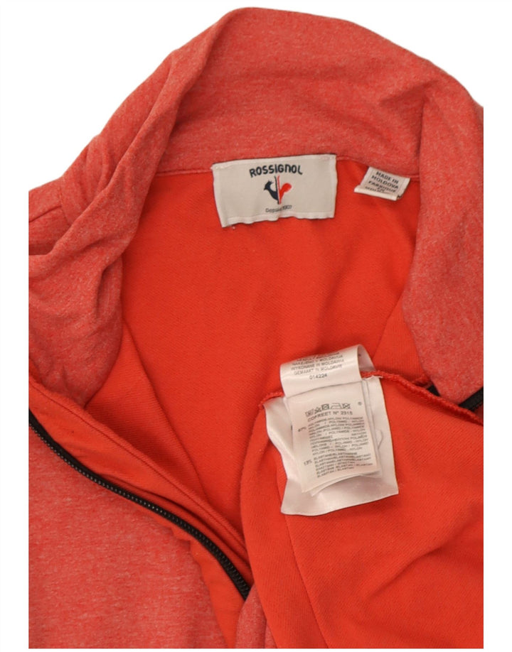 Rossignol Haut de Survêtement Pull Homme Petit Polyester Moucheté Rouge