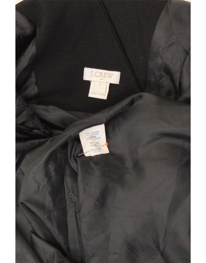 J. Crew Robe fourreau sans manches pour femme US 2 XS Noir Polyester
