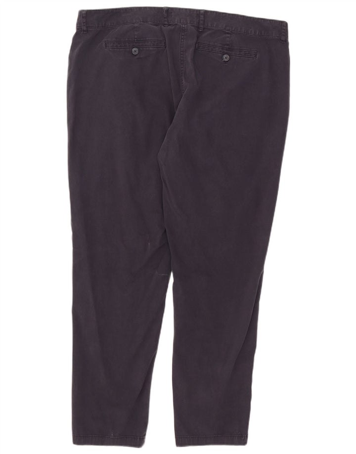 Marks & Spencer Pantalon Chino Droit Femme W38 L28 Bleu Marine