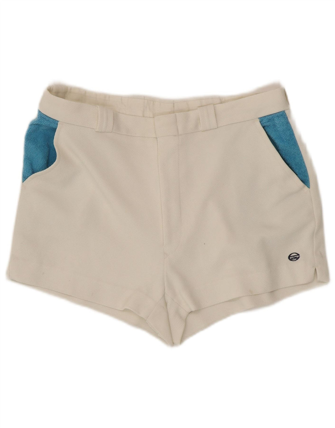 Short décontracté Elite pour femme IT 50 Large W34 Blanc Colourblock Polyester