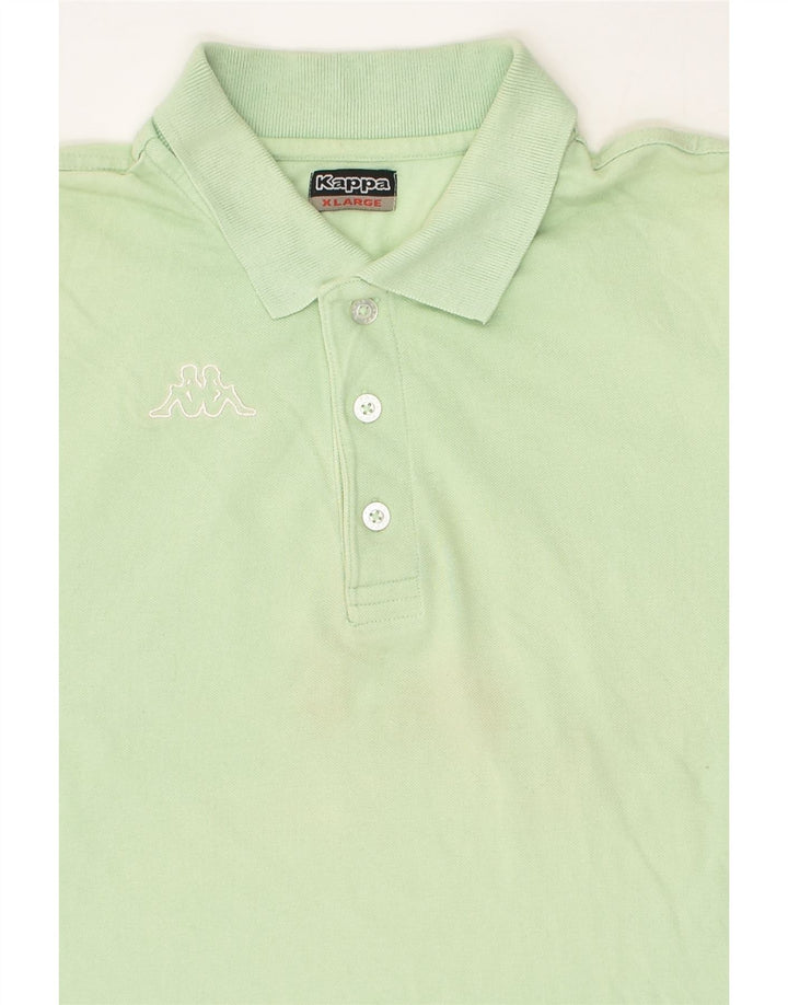 KAPPA Mens Polo Shirt XL Green Cotton | Vintage Kappa | Thrift | Second-Hand Kappa | Used Clothing | Messina Hembry 