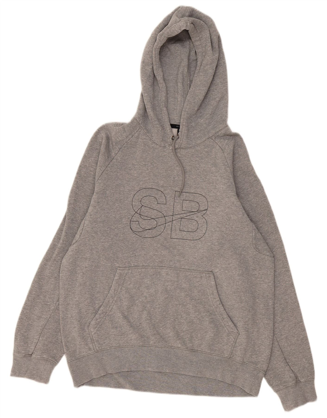 Nike Pull à capuche graphique en coton moucheté gris moyen pour homme