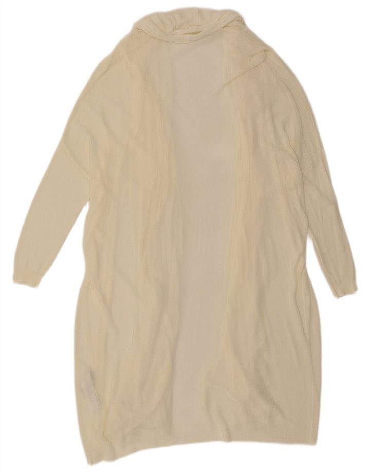 Zara Cardigan ouvert surdimensionné pour femme UK 14 Medium Off White