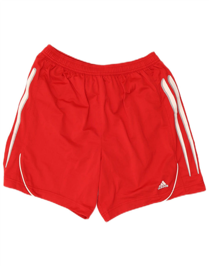 Adidas Short de sport homme rouge moyen polyester