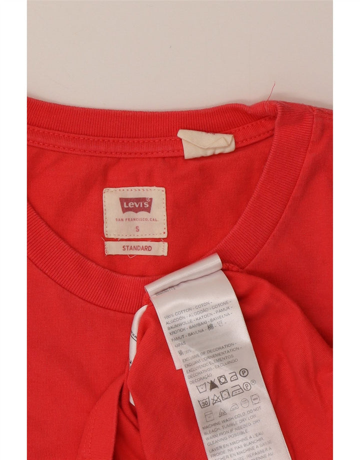 LEVI'S Tee-Shirt Standard Homme Petit Rouge Coton