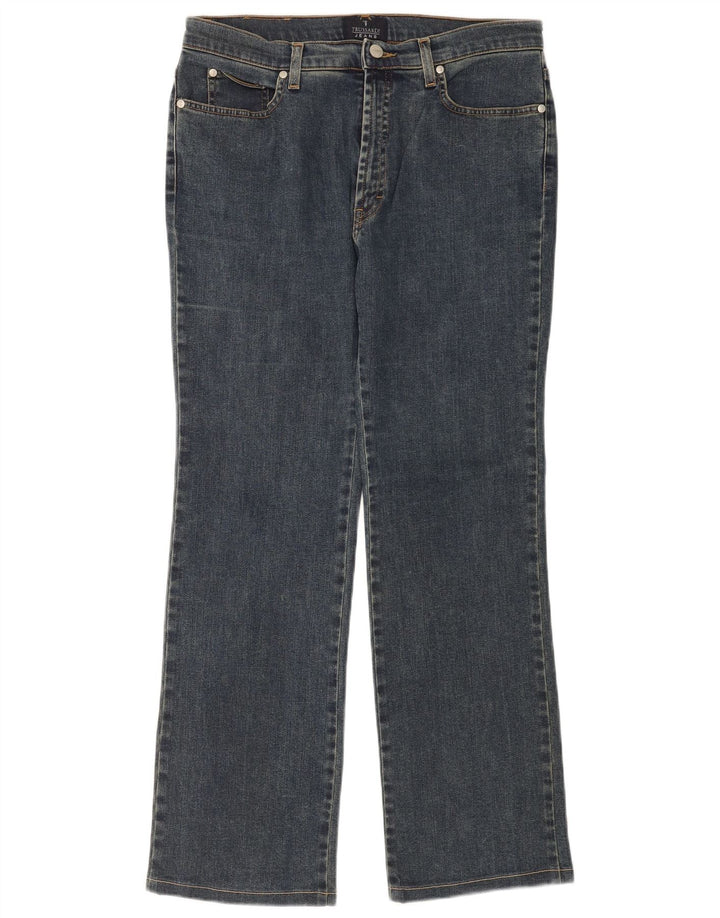 Trussardi Jean Bootcut Femme W32 L30 Bleu Coton