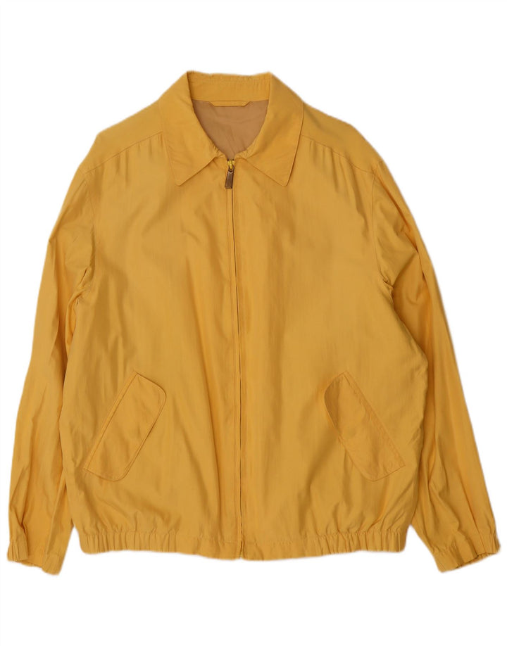 Amerigo Vespucci Veste Bomber Homme UK 40 Grande Soie Jaune