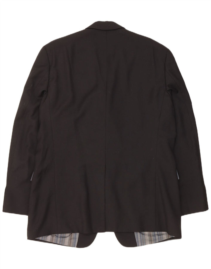 Hugo Boss Veste blazer à 3 boutons pour homme EU 56 3XL Laine vierge noire