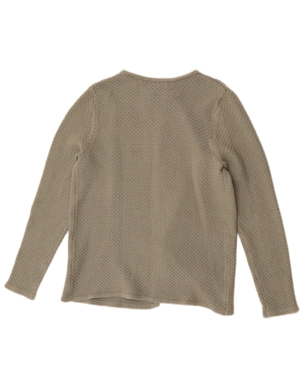 Crew Clothing Pull Cardigan Ouvert pour Femme UK 14 Coton Vert Moyen