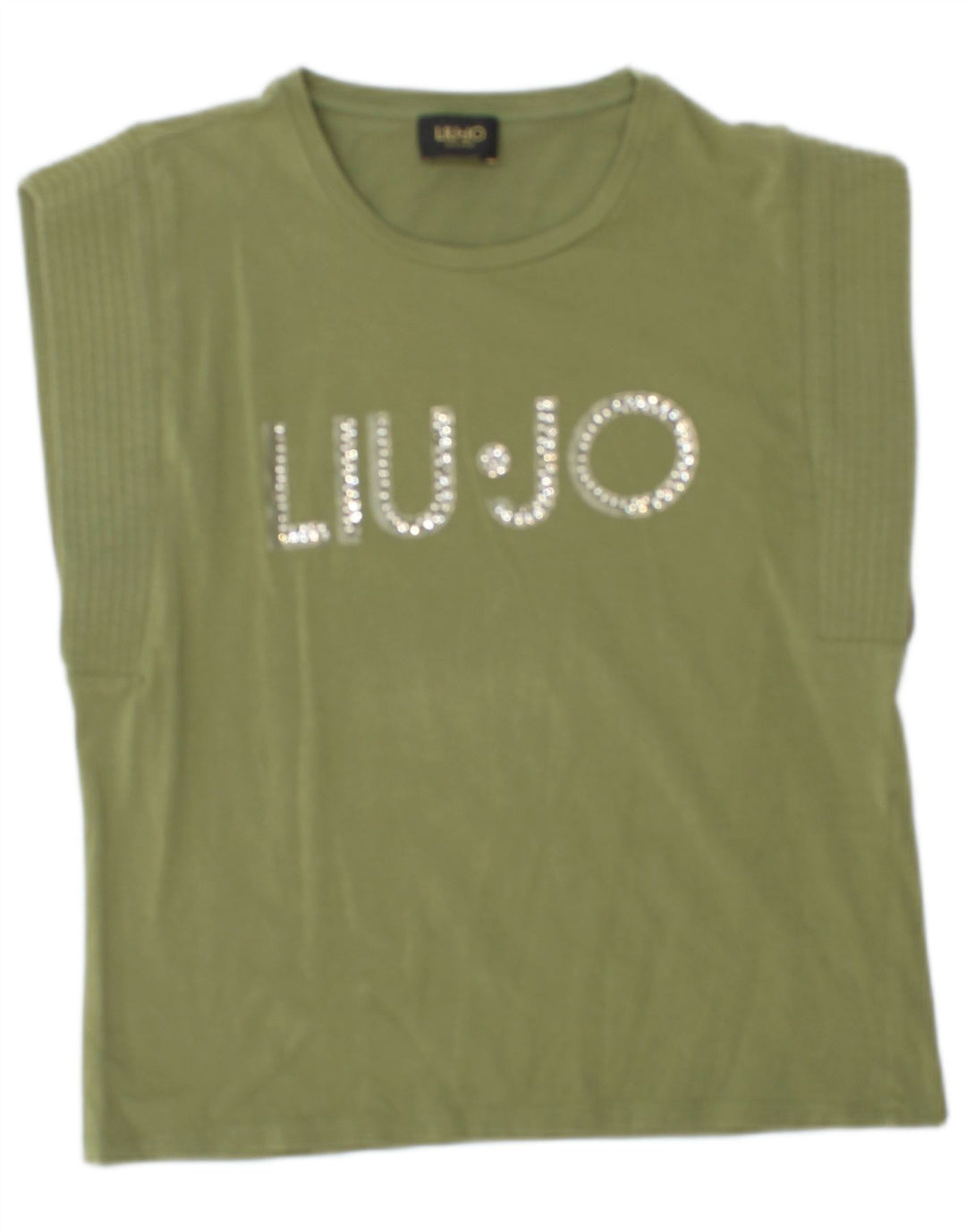 LIU JO T-shirt graphique pour femme UK 12 Vert moyen