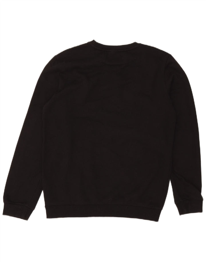 Puma Sweat-shirt graphique pour homme en coton noir Taille S