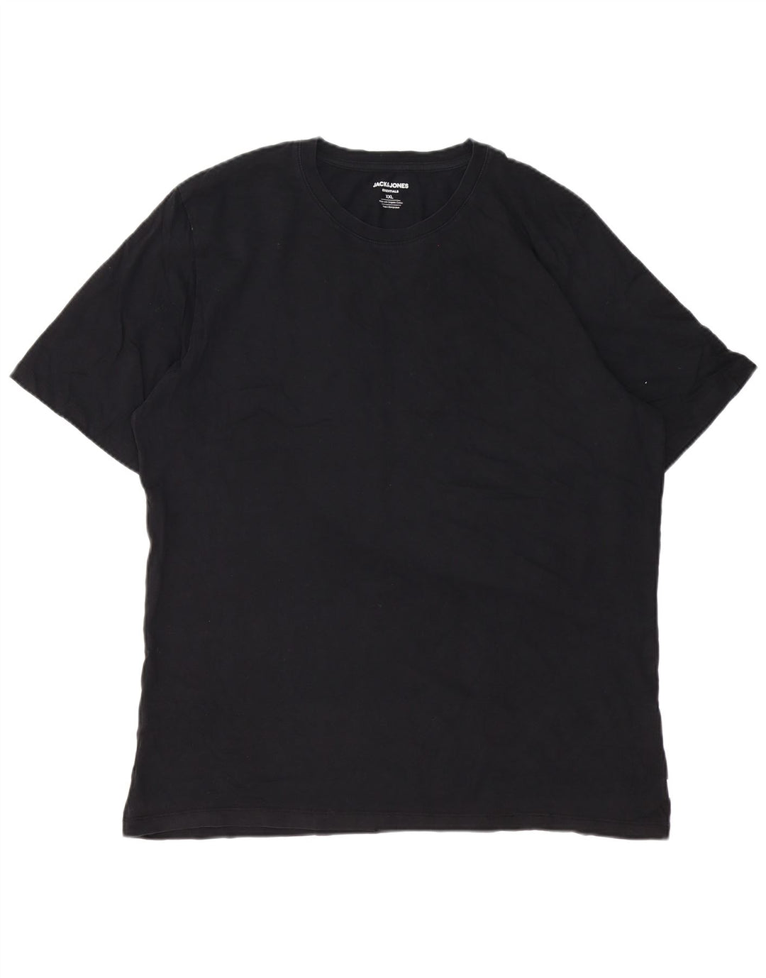 Jack & Jones T-Shirt Homme Haut 2XL Noir Coton