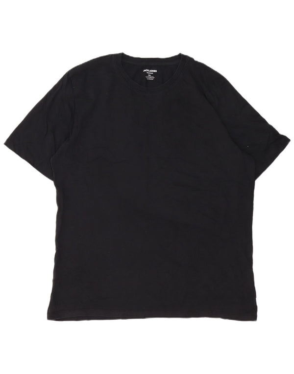 Jack & Jones T-Shirt Homme Haut 2XL Noir Coton
