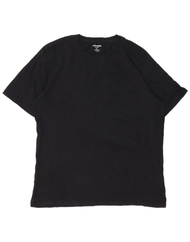 Jack & Jones T-Shirt Homme Haut 2XL Noir Coton