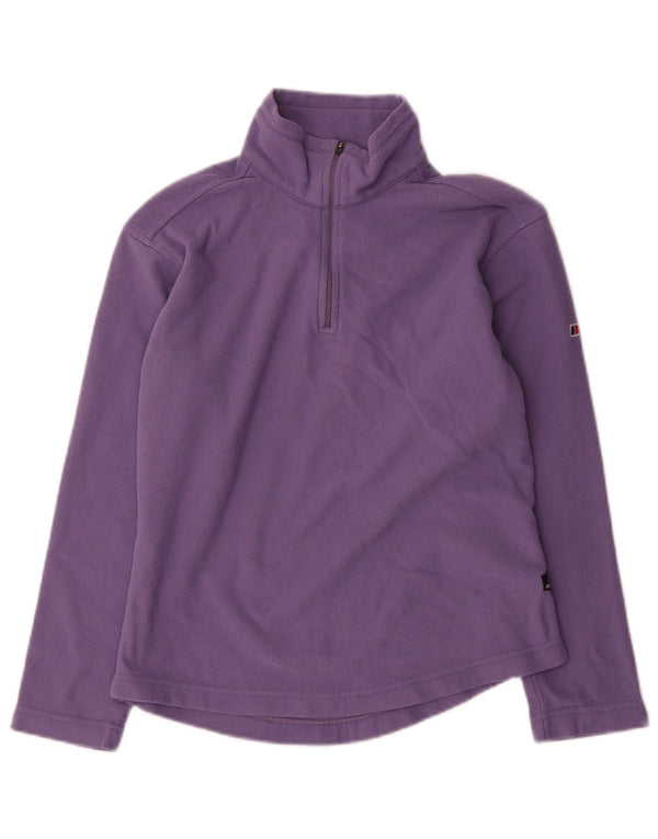 Berghaus Pull polaire à col zippé pour femme UK 10 Small Violet Polyester