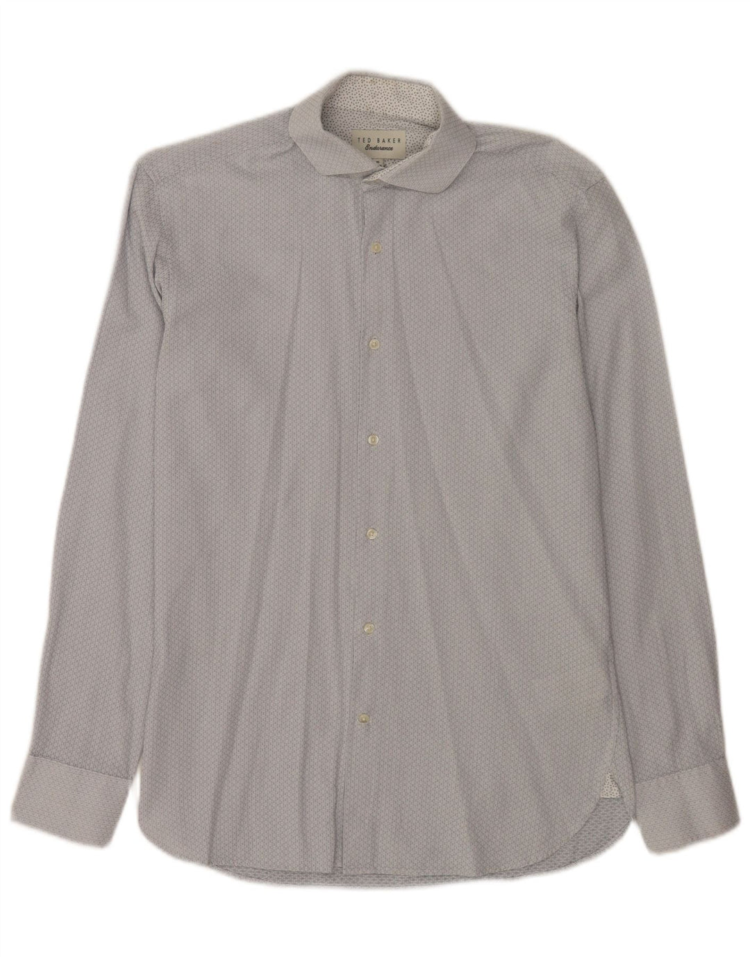 Ted Baker Chemise Homme Taille 15 Coton Géométrique Bleu Moyen