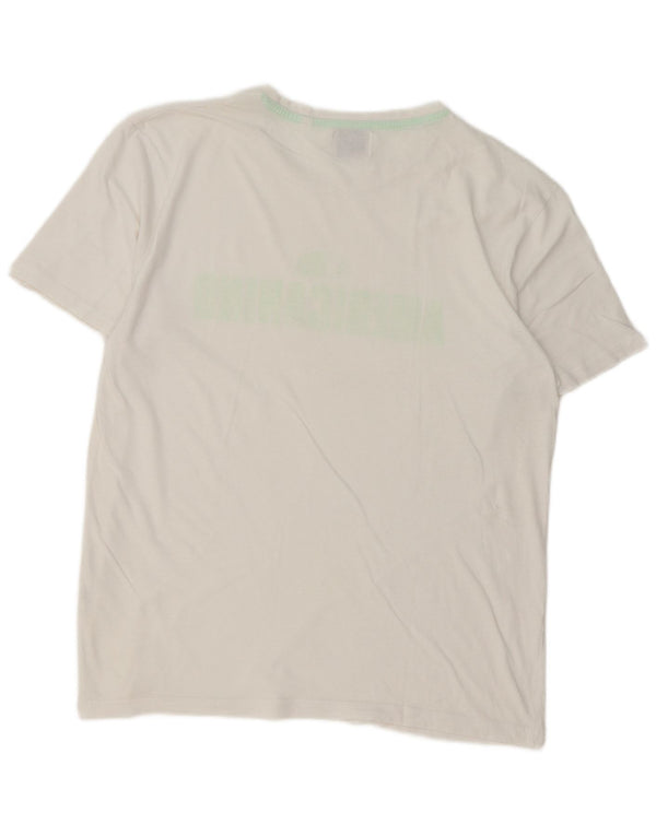 Americanino T-Shirt Regular Graphic Homme Blanc Moyen Coton