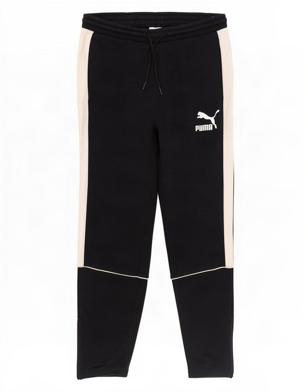 Puma Pantalon de Survêtement Homme Noir Moyen Colourblock Cotton