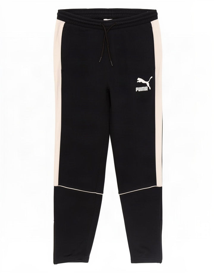 Puma Pantalon de Survêtement Homme Noir Moyen Colourblock Cotton
