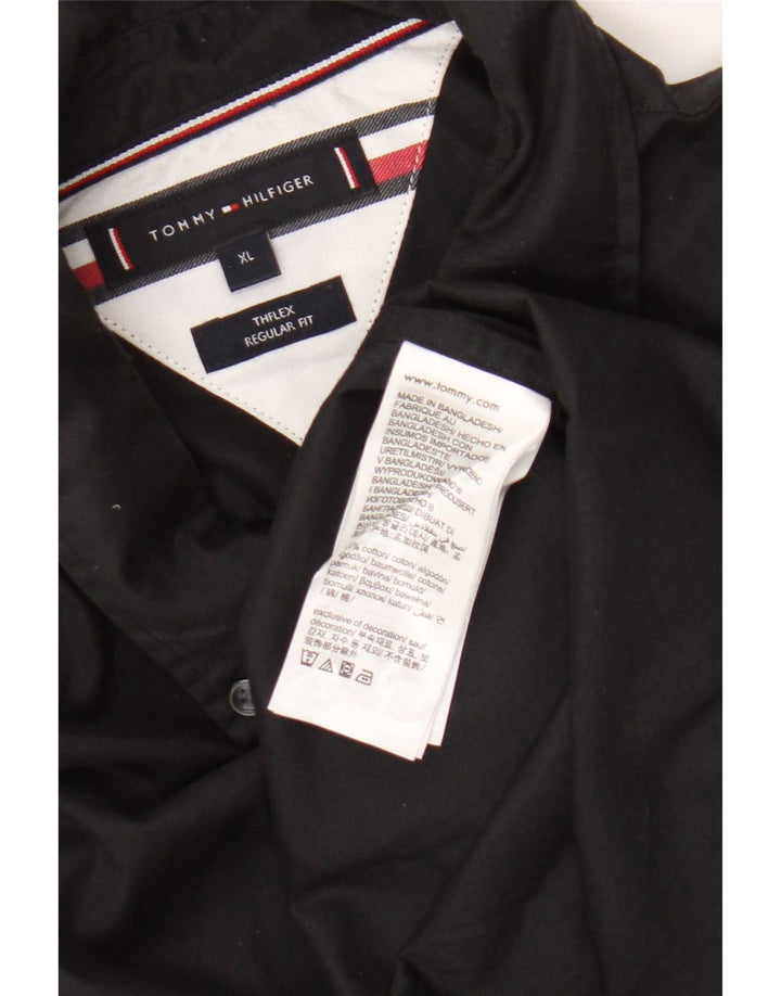 Tommy Hilfiger Chemise Regular Fit XL Noir Coton